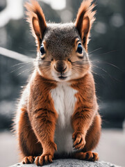 Obraz premium squirrel on a tree