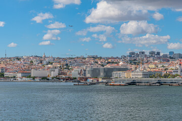 Fototapeta na wymiar View on Lisbon from River Tagus