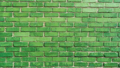 Ściana z zielonej cegły