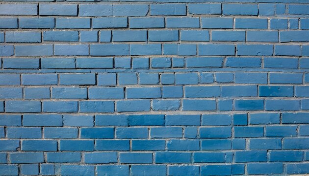 Fototapeta Ściana z niebieskiej cegły