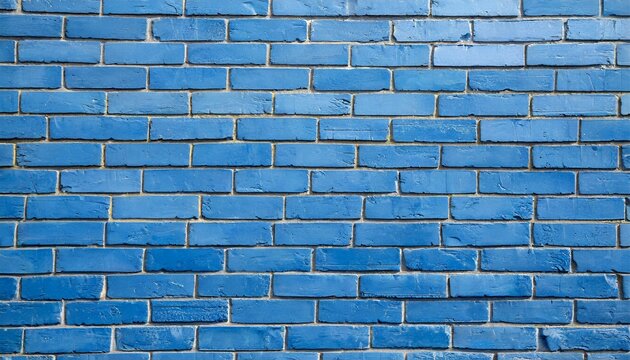 Fototapeta Ściana z niebieskiej cegły