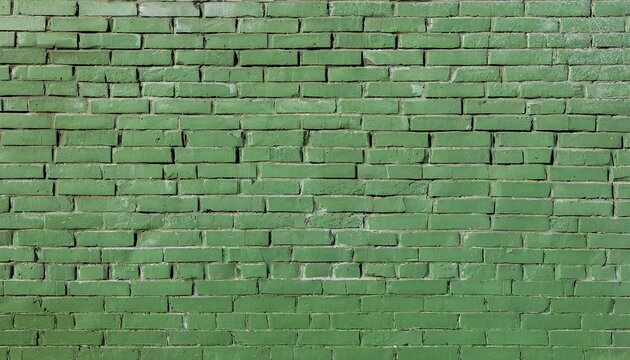 Fototapeta Ściana z zielonej cegły