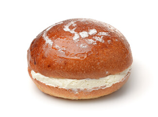 Freshly baked cream cheese bun
