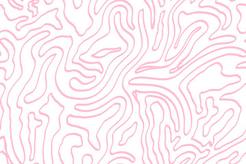 Fototapeta premium Colorful squiggles of doodle seamless pattern. Creative minimalist style art background, trendy design with organic shapes. Modern abstract color backdrop