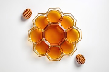 Honey, white background, isorate