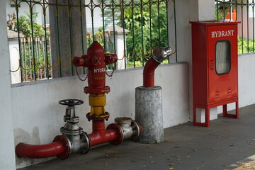 Water hydrant in front of Tugu station, Yogyakarta, Indonesia