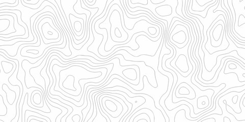 Seamless pattern wave lines Topographic map. Geographic mountain relief. Abstract lines background. Contour maps. Vector illustration, Topo contour map on white background, Topographic contour lines.