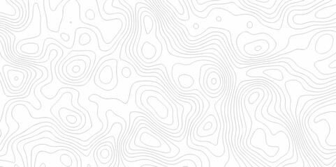 Seamless pattern wave lines Topographic map. Geographic mountain relief. Abstract lines background. Contour maps. Vector illustration, Topo contour map on white background, Topographic contour lines.