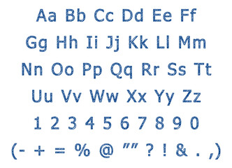 Pen hand drawing letters english alphabet