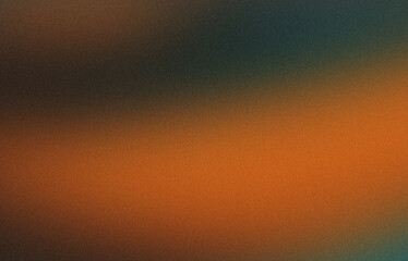 orange green waves , spray texture color gradient rough abstract retro vibe background template , grainy noise grungy empty space shine bright light and glow