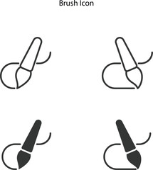 Obraz premium Graphic Designer Icons, Vector Line icon, brush icon for graphic design.
