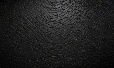 Fototapeta premium A black textured surface with small, irregularly shaped pieces that are tightly packed together