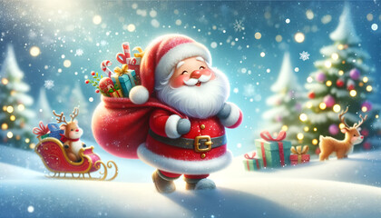Magical Christmas Eve with Santa Claus and His Sleigh