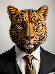 Leopard in a business suit