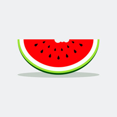 Water Melon Flat Vector, Watermelon Vector Illustration Watermelon Slices