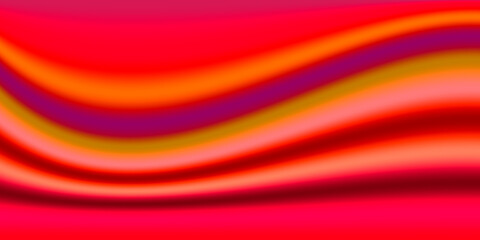 bright red and deep scarlet striped curve design on a plain black background