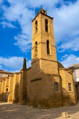 Fototapeta na wymiar Grand clock tower: Church of Agios Antonios