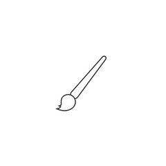 Brush icon in flat style. Art symbol for your web site design, logo, app, UI Vector