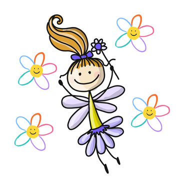 fairy with butterfly