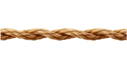 Transparent Rope Coil Isolated on White Background