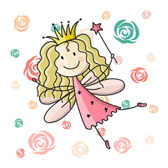 girl with flowers