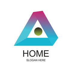 Home logo design simple concept Premium Vector