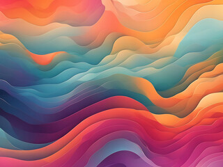 abstract background wave shape. generative ai illustration