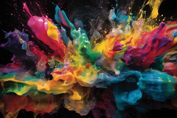Colorful artwork. Generative AI