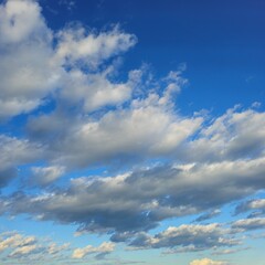 A blue sky with clouds