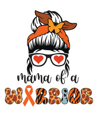 MAMA OF A WARRIOR TSHIRT DESIGN