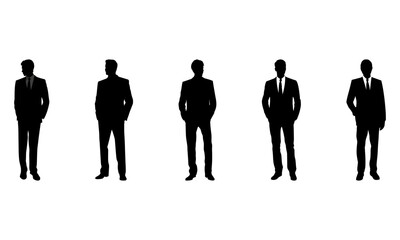 Stylish Men Silhouettes - Set of 5