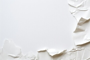 Torn white paper for text