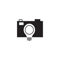 camera logo light design abstract vector illustration