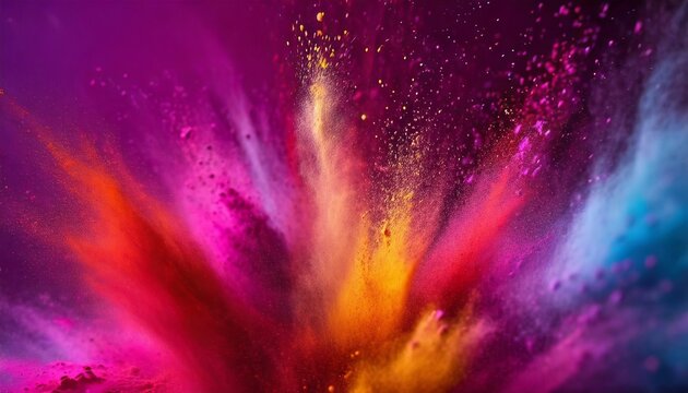 Colorful powder explosion background art illustration © CreativeStock