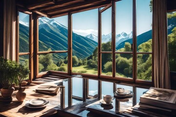 Fototapeta premium view from the window of a hotel