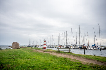 Orth Harbor on Fehmarn Island