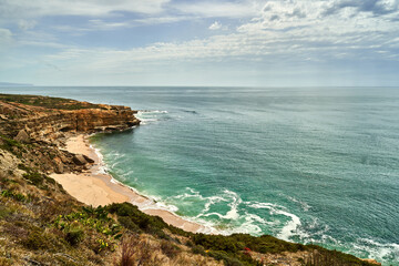 Fototapeta na wymiar Beautiful beach and seascape in Portugal