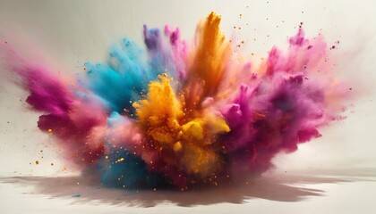 Fototapeta na wymiar Colorful powder explosion background art illustration