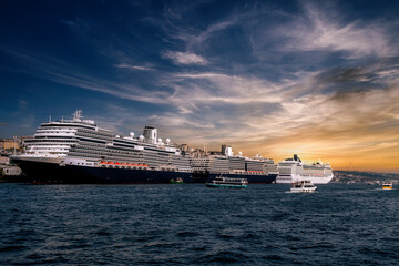 cruise ship in the port