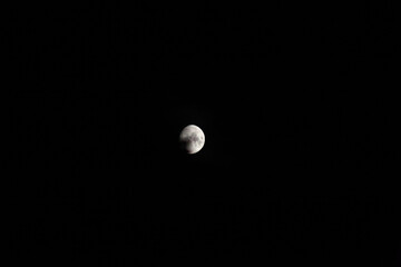 Aufnahme von dem Mond bei nacht