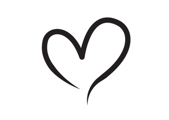 Hand drawn Heart Icon vector artwork.