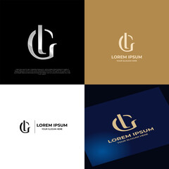 Logo Initial LG Lettering Typography Modern