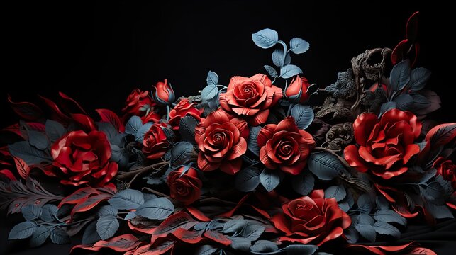 bouquet of red roses © Nikola
