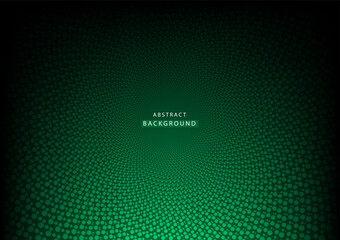 Abstract dot circle green background high tech. Concept technology, innovation, big data, Ai, network, business, modern, online, banner