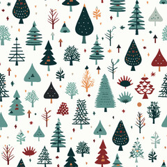 Obraz premium Vector of a seamless christmas pattern