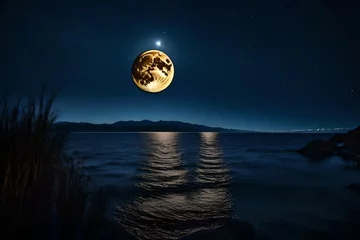 Photo sur Plexiglas Pleine Lune arbre halloween night moon