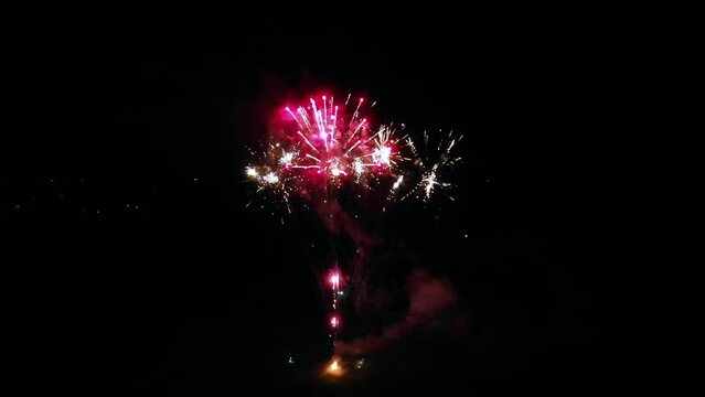 4K Cinematic video of fireworks