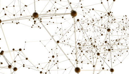 Abstract digital background of points and lines. Glowing plexus. Big data. Network or connection.