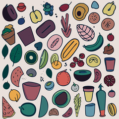 seamless pattern with coffee cups