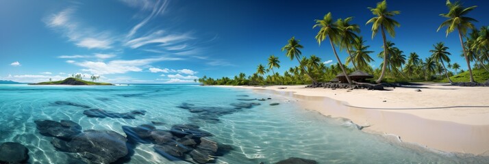 impressive and spectacular tropical beach landscape
